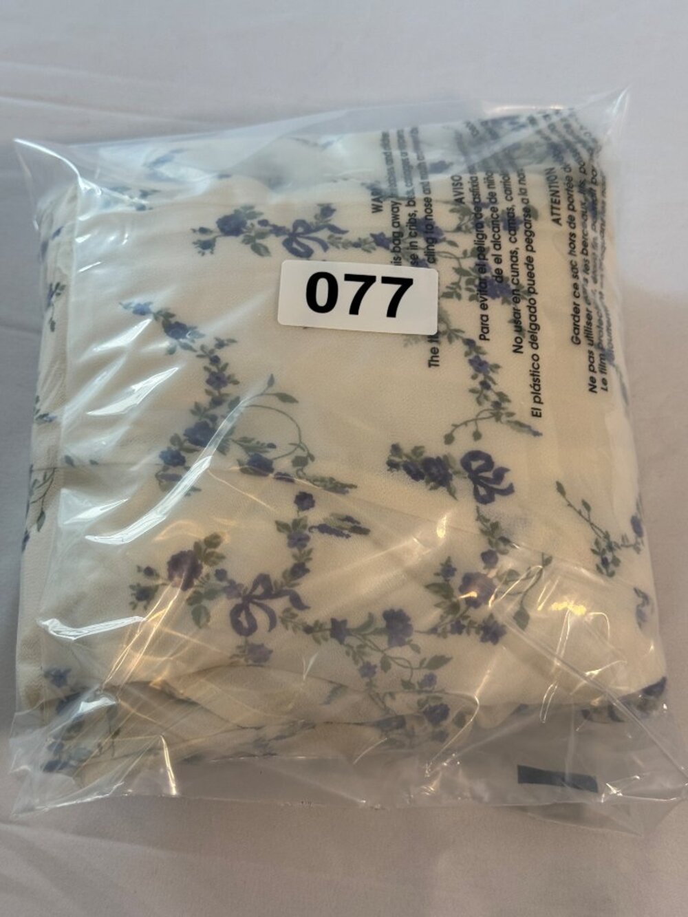 Reformation Carina Wrap Midi Dress Ivory Emmaline Floral XS Blue Print Tie Waist - Picture 8 of 8